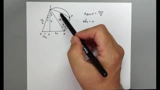 Trigonometria  30E1  Cap15 Es n128 Triangoli rettangoli e area  matematicablu20 [upl. by Orimar728]