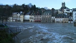 Bretagne Quimperlé touchée par les inondations [upl. by Handler238]