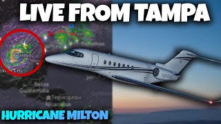 LIVE FROM TAMPA FLORIDA  HURRICANE MILTON  MSFS LIVE ATC  STORM CHASING Tuesday [upl. by Federica]