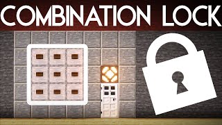 Configurable Combination Lock SCHEMATIC Minecraft JAVA 118x  121 [upl. by Inez]