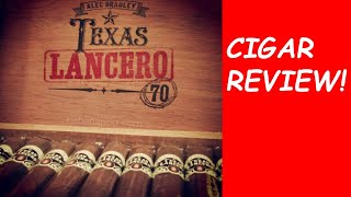 THE ALEC BRADLEY TEXAS LANCERO CIGAR REVIEW cigaremperor cigarsociety cigarreviews cigarshow [upl. by Benjy]