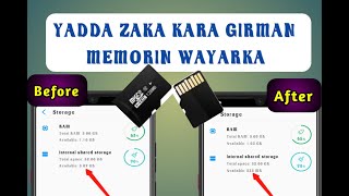 Yadda Zaka Kara Girman Memory Nakan Wayar Ka  Up to 15GB Step up Phone Memory Space [upl. by Kennan]