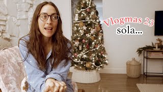 VLOG que hago sola en casa Vlogmas 23 Raque Late [upl. by Norrat]