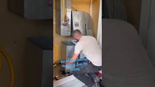 Tankless Install with Air Handler Endless Hot Water and Heat [upl. by Sukramaj]