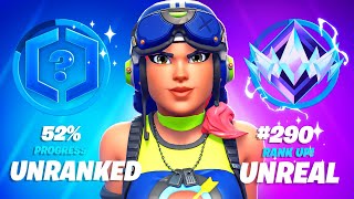 SOLO Unranked To UNREAL Speedrun Fortnite Ranked [upl. by Gierk]