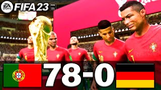 FIFA 23  PORTUGAL 780 GERMANY  FIFA WORLD CUP FINAL 2022 QATAR  FIFA 23 PC  FIFA 23 PS5 [upl. by Paz234]