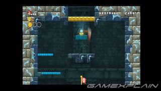 New Super Mario Bros Wii Level 3 Castle 1 Star Coins [upl. by Stevy]