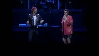 George Michael amp Aretha Franklin  19880829  quotKnew You Were Waitingquot PartialInterview Detroit [upl. by Einwat384]