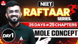 Mole Concept Class 11 One Shot  RAFTAAR Series  NEET 2024  Nitesh Devnani [upl. by Enytsirk]