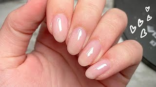 Easiest Way to Do a Gel Overlay on Natural Nails  Builder Gel 101 [upl. by Capwell]