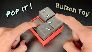 Origami POP IT BUTTON Fidget toy  NO GLUE origami fidget toy origami pop it [upl. by Florida]