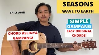 CHORD SIMPLE GAMPANG Seasons  Wave To Earth Tutorial Gitar VIRAL Mudah [upl. by Yssenhguahs]