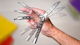 Learning Butterfly Knife Tricks with No Experience [upl. by Dyer]