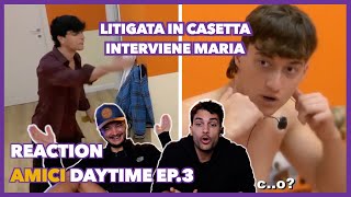 Trigno litiga duramente con tutti  Reaction Amici Daytime ep3 [upl. by Brackett266]