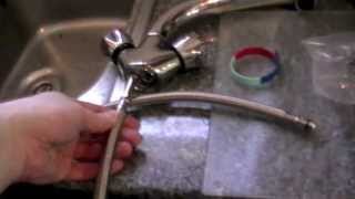 How to change  plumb a leaky  faulty Monobloc mixer tap [upl. by Ainehta]