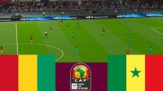 Guinea 0 vs 2 Senegal LIVE CAF 2024 match highlights  Video game simulation PES 2021 [upl. by Aroel]