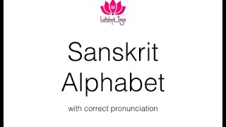 Sanskrit Alphabet [upl. by Eetnuahs]