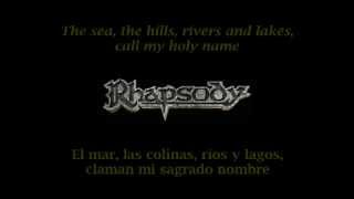 Rhapsody  Warrior of Ice Lyrics amp Sub Esp [upl. by Thurber700]