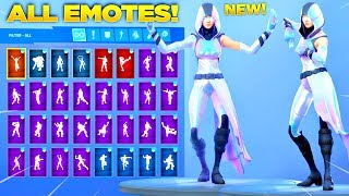 NEW GLOW SKIN Showcase with All Fortnite Dances amp Emotes Samsung Exclusive Skin [upl. by Lamdin]