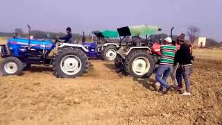 Swaraj 855 vs powertrack tractor tochan in haryana [upl. by Nessi]