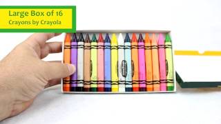 Set of 16 Crayons by Crayola Product Review 520016 [upl. by Enitsej286]