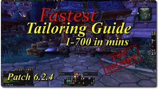 WoW Tailoring Guide 1700 Fast amp Easy [upl. by Hewett]