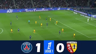 PSG vs Lens 10  2024 Ligue 1  Match Highlights [upl. by Nnaeel]