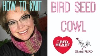 How to Knit the Bird Seed Cowl with Marly Bird [upl. by Conni]