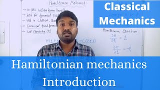 Hamiltonian mechanics introduction  The Canonical equation  classical mechanics हिंदी में [upl. by Leigha]