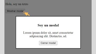 Como hacer un modal con CSS [upl. by Kurland]