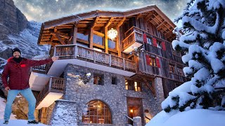 Exploring the Most ICONIC amp AUTHENTIC Mega Chalet in Val dIsère French Alps [upl. by Lowenstern813]