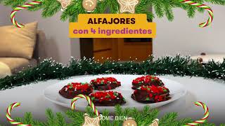 Alfajores Navideños Cubiertos con Chocolate Hershey’s en solo 3 pasos [upl. by Hunfredo]