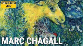 Marc Chagall A collection of 10 oil paintings with title and year 19521955 4K [upl. by Sira]