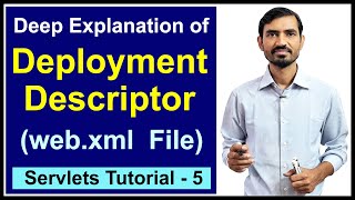 5 Deployment Descriptor  webxml file in Servlet Eclipse  Servlet JSP Tutorials [upl. by Hanzelin]