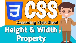 Height and Width Property in CSS  Complete CSS Course in Hindi [upl. by Thorfinn]