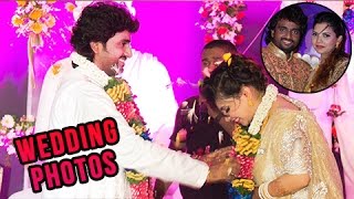 Singer Adarsh Shinde Wedding Reception Photos  Marathi Entertainment [upl. by Enileuqaj]