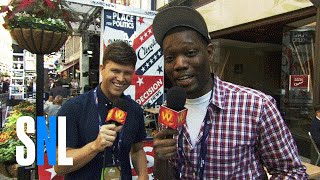 Colin Jost and Michael Che Hit The Streets of Cleveland  SNL [upl. by Eirameinna839]