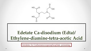 Edetate Cadisodium Edta uses antidote effects mechanism indications and ADRs ☠ [upl. by Timotheus]