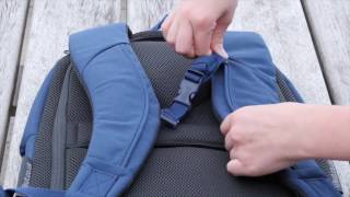 Adjustable and removable chest straps on safe backpack RiutBag [upl. by Inva]