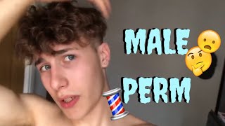 GETTING MY HAIR REPERMED  MALE PERM  VLOG [upl. by Selim217]