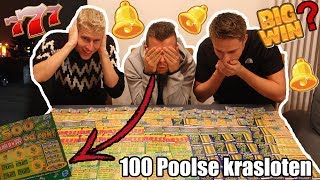 DIT WIN JE MET 100 POOLSE KRASLOTEN met joey schaar [upl. by Lehcyar530]