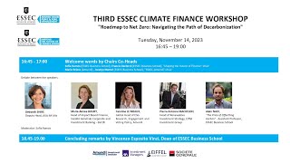 Third ESSEC Climate Finance Workshop  November 14 2023 [upl. by Sion]