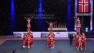 Norgesmesterskapet i Cheerleading 2017 Senior Cheer Coed Premier Viqueens Force dag 2 [upl. by Eirffej324]