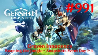 Genshin Impact Walkthrough Part 991  Graven Innocence  Roaming the Jungle  Snapshots Day 14 [upl. by Amaris]