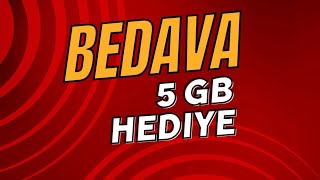 Beklenen Video Geldi Tüm Hatlarda Geçerli Bedava 5 GB İnternet Hediye 2025 [upl. by Sulamith]