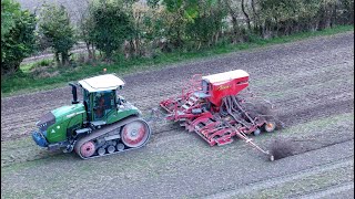 Vaderstad Rapid A600S pulled by Fendt 938 Cambridge Farm Machinery [upl. by Ver]