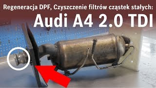 Regeneracja DPF Czyszczenie filtrów cząstek stałych Audi A4 20 TDI 140KM 2006 [upl. by Nunciata]