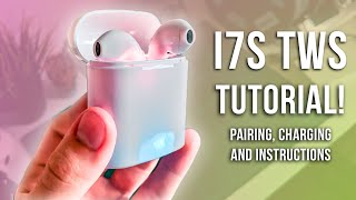 i7S TWS Charging and Pairing instructions How to pair i7s TWS Earbuds [upl. by Par]