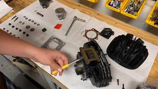 Yamaha blaster top end rebuild time lapse [upl. by Bernardina]