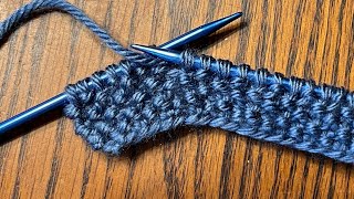 Knitting the Seed Stitch Tutorial LeftHanded [upl. by Sirtemed751]